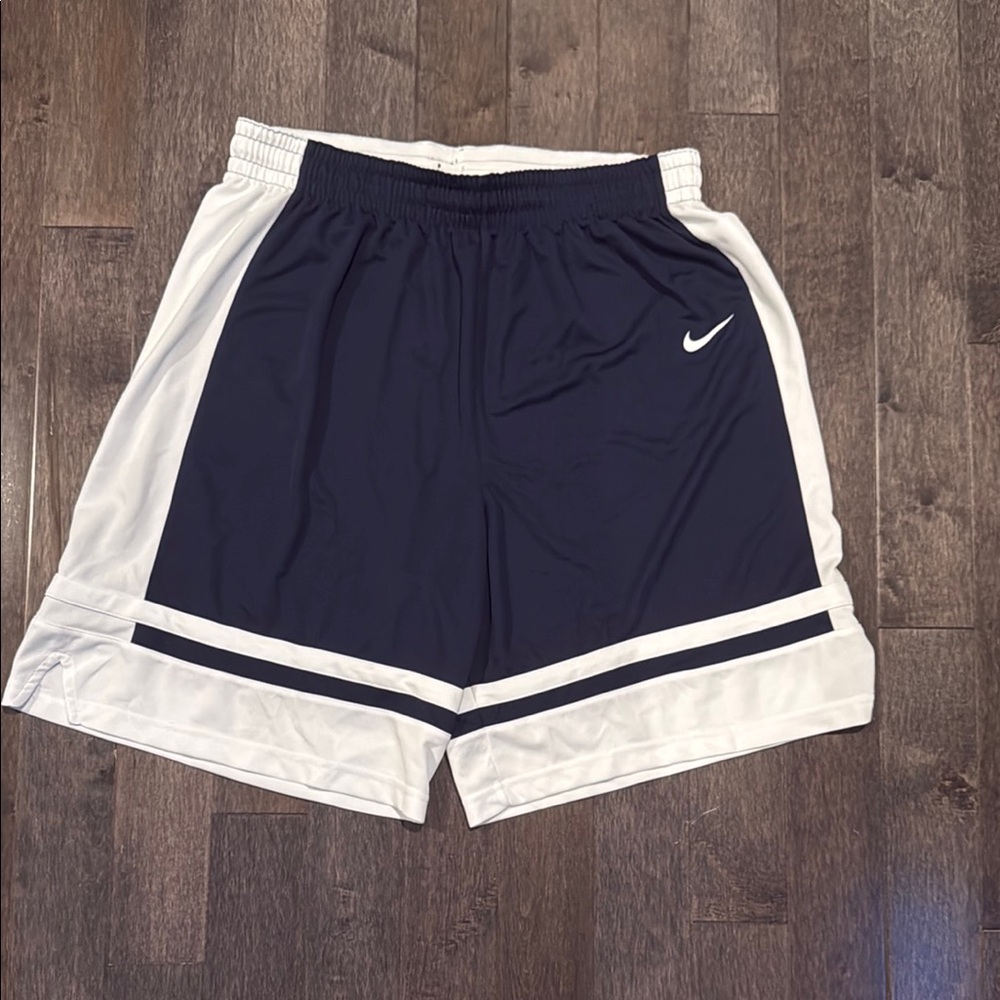 Nike Men's Blue and White Shorts